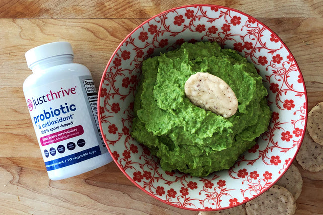 Garlicky Probiotic Pea Dip