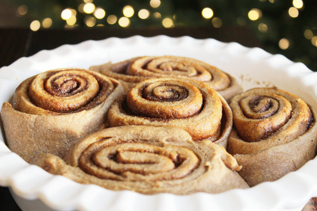 Gut-Healthy Gingerbread Cinnamon Rolls