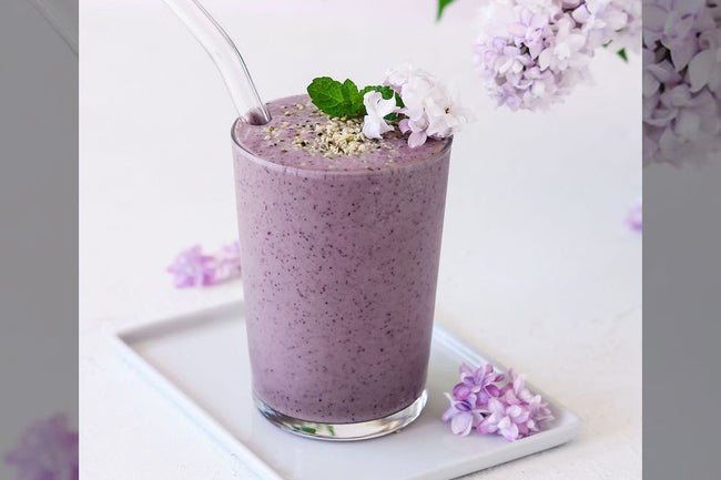 Blueberry Hemp Protein Smoothie