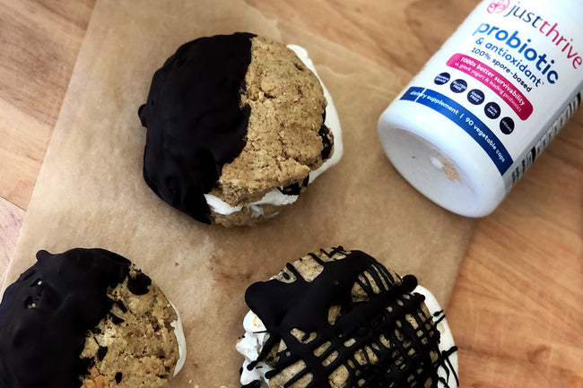 Dark Chocolate Dipped Ice Cream Sandw...