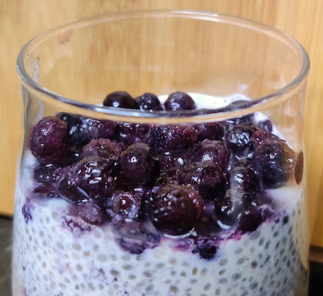 Acai Blueberry Chia Seed Pudding