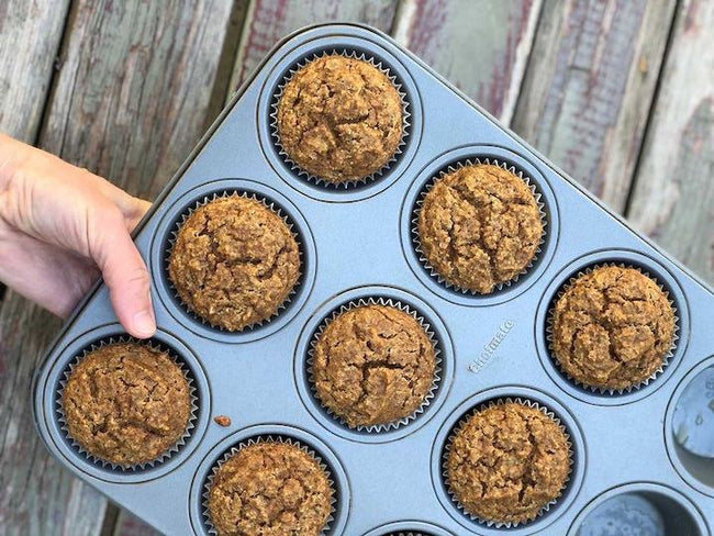 Probiotic Apple Cinnamon Banana Muffins