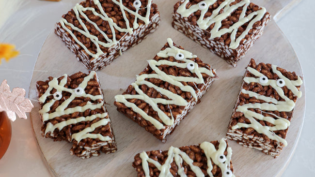 Halloween Chocolate Rice Crispy Treats