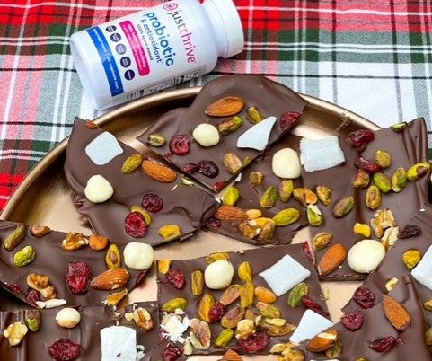 Superfood Holiday Chocolate Bark