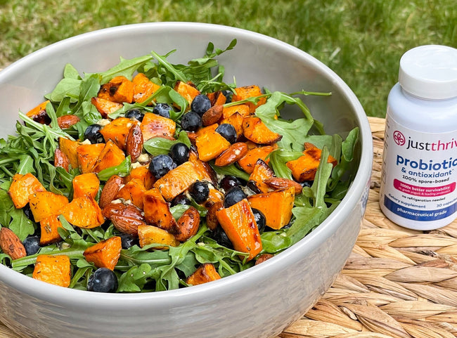 Sweet Potato Salad with Blueberries