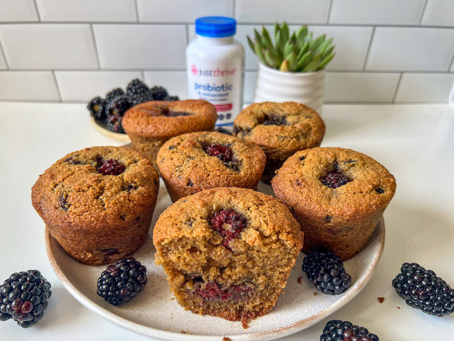 Wholesome Blackberry Lemon Muffins: G...