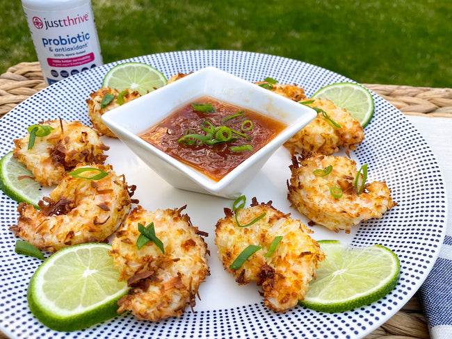 Coconut Shrimp with Apricot Sweet Chi...