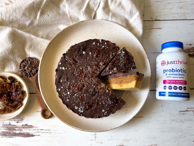 Date Chocolate Tart (with Almond Butt...