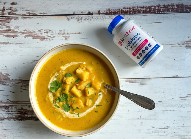 Golden Turmeric Cauliflower Potato Soup