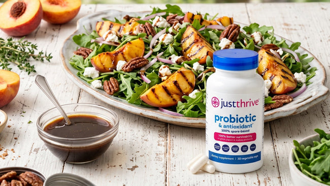 Grilled Peach and Arugula Salad with ...