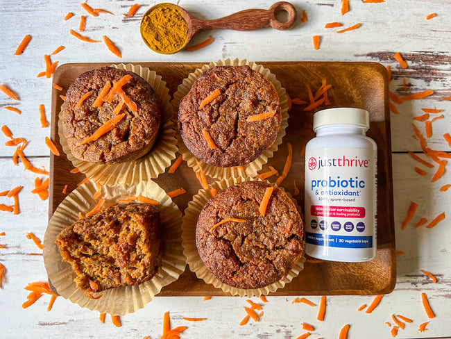 Gut-Loving Carrot Cake Muffins: One-B...