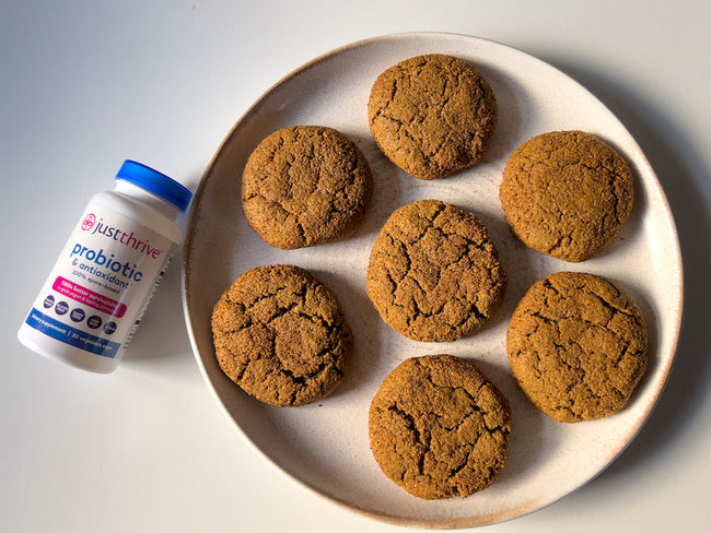 Healthy Ginger Molasses Cookies