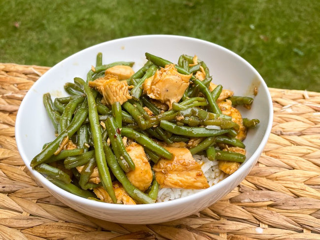 Honey Garlic Chicken and Green Beans