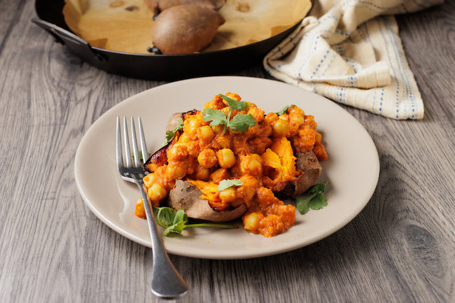 Sweet Potatoes Stuffed with Maple Dij...