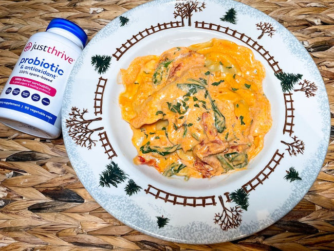 Lobster Ravioli with Sun Dried Tomato...