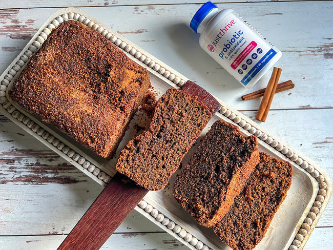 Vanilla Cinnamon Sugar Gingerbread Loaf