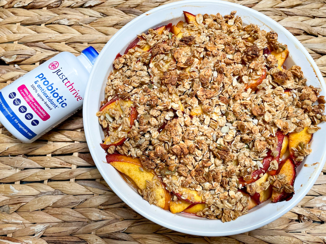 Vanilla Granola Nectarine Crisp