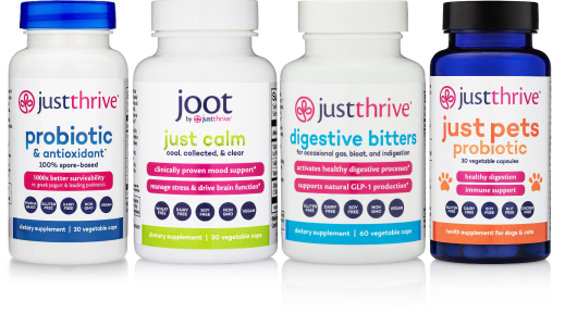 Just Thrive, brand website product image