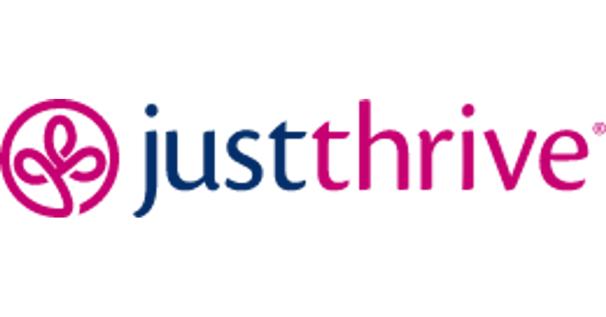Just Thrive storefront imagery, brand website preview image